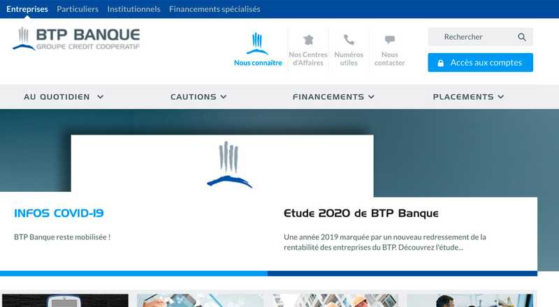 Informations générales - BTP Banque